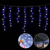 Salcar 2m/5 m / 10 m LED Eisregen Lichterkette, 80/ 200 / 400 LEDs, 31V GS-zertifizierte Stromversorgung